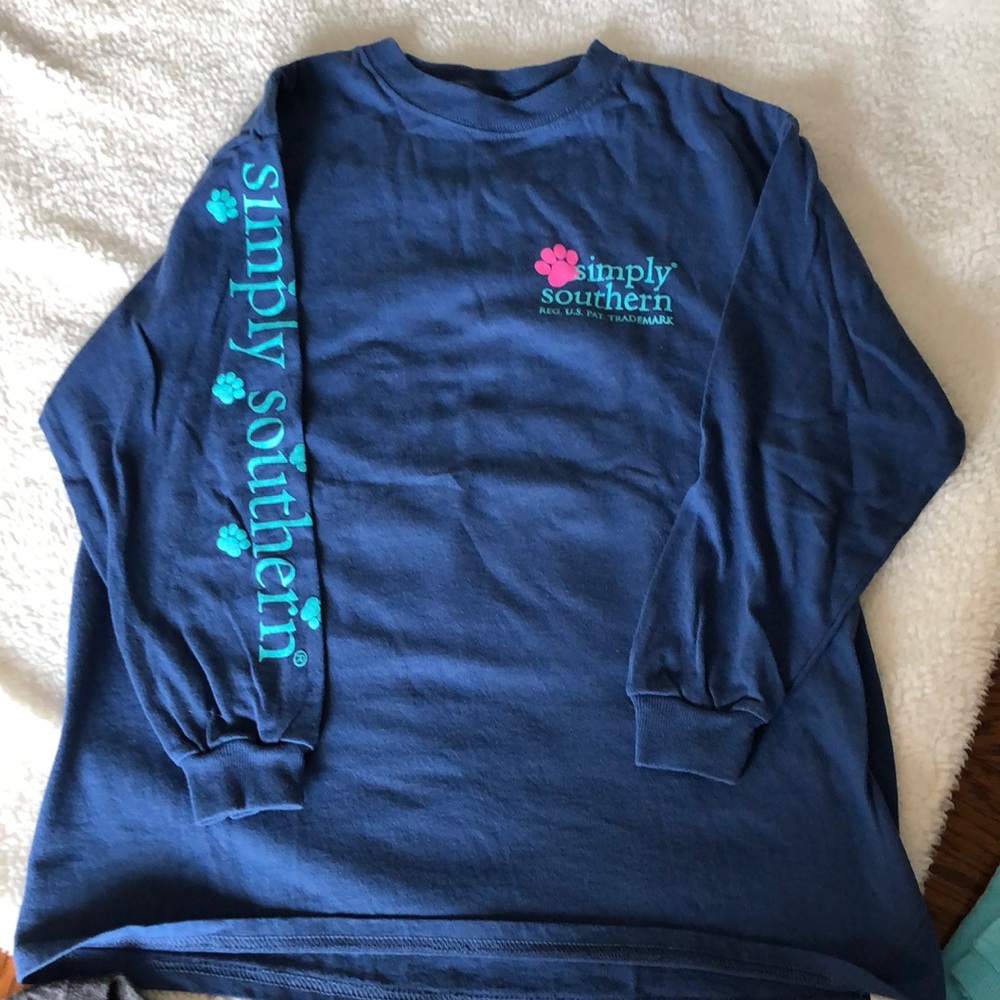 2 youth medium simply southern long sleeve shirts.